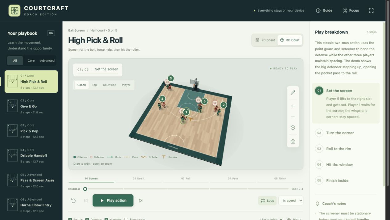 COURTCRAFT — Coach Edition