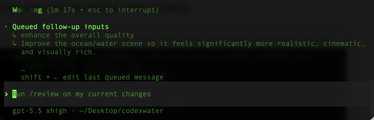 Codex CLI queued follow-up inputs